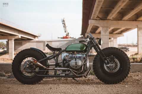 This Upcycled BMW R80 bobber is a real-life Tonka toy