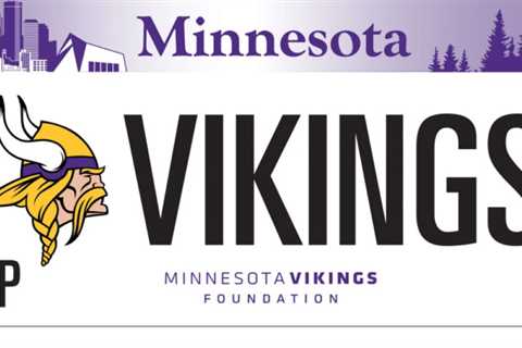 Minnesota Vikings license plates are coming in January