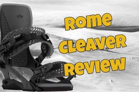 The 2024 Rome Cleaver Snowboard Binding Review