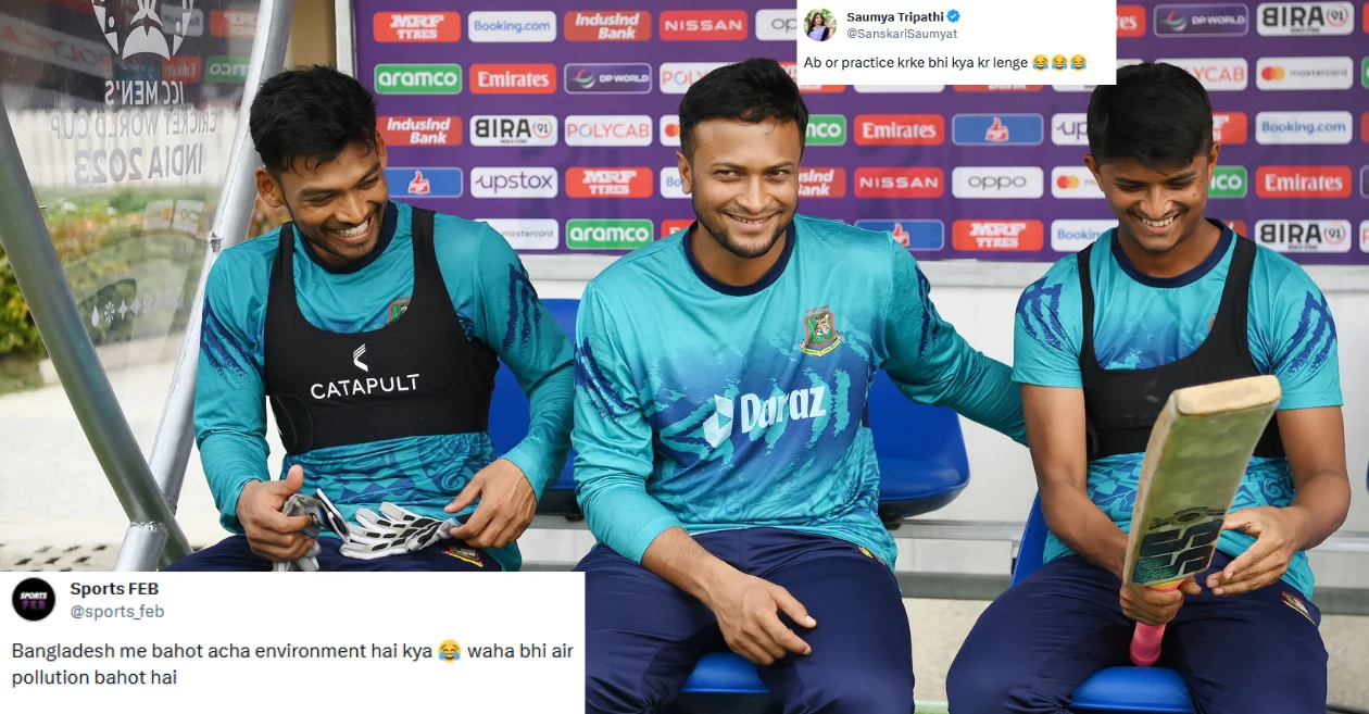 Memes galore as Bangladesh cancel practice session at Delhi ahead of their clash against Sri Lanka..