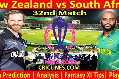 Today Match Prediction-New Zealand vs South Africa-ODI Cricket World Cup 2023-32nd Match-Who Will..