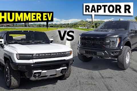 2022 Hummer EV vs 2023 Ford Raptor R // THIS vs THAT