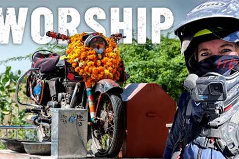 MOTORCYCLE is worshipped as a DEITY - only in India 🇮🇳