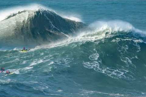 Nazare''s XXL Waves: First Epic Swell of El Niño Season