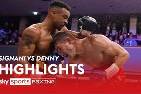 HIGHLIGHTS! Tyler Denny vs Matteo Signani  European Middleweight Title 🏆