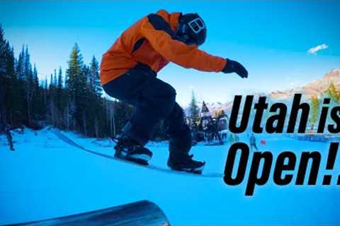 Snowboard Season is HERE !!  Solitude FIRST to OPEN in Utah