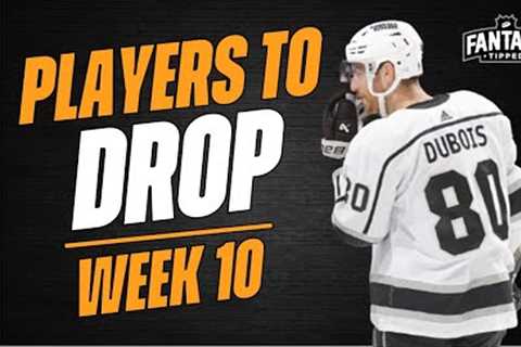 2023-24 Fantasy Hockey - Week 10 Players to Drop - Fantasy Hockey Advice