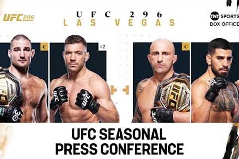 LIVE UFC Seasonal Press Conference 🎙 Sean Strickland, Alex Volkanovski, Sean O'Malley and more