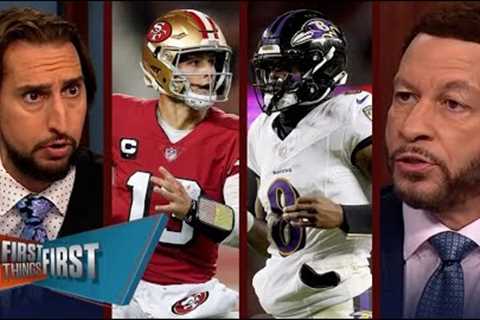 FIRST THINGS FIRST | Nick Wright RIP Brock Purdy''s 4 Int as 49ers loss to Ravens 33-14