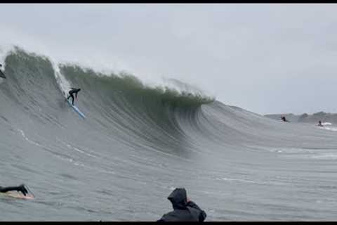 Big Mavericks Wave with Surfer Evan Ansgarius 12.26.2023 - Mavericks Awards