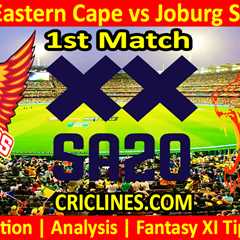 Today Match Prediction-SEC vs JSK-SA20 T20 2024-Dream11-1st Match-Who Will Win