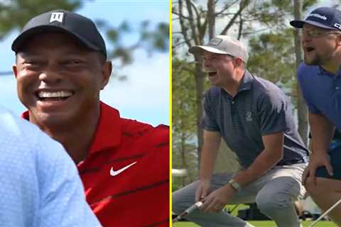 Tiger Woods pulls out ‘wildest move in golf history’ during long-drive contest with podcaster to..