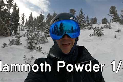 First Storm of the Season at Mammoth Mountain - Powder Day Snowboarding on 1/3/24