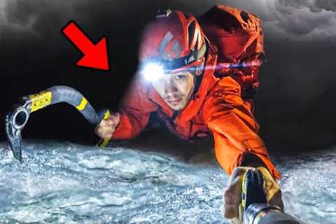 Freezing Night Solo Ice Climbing Journey