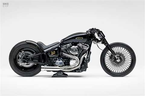 Black Phantom: OWM’s custom Harley Softail oozes avant-garde style