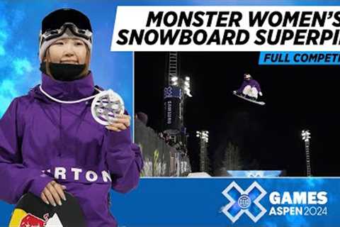 Monster Energy Women’s Snowboard SuperPipe: FULL COMPETITION | X Games Aspen 2024