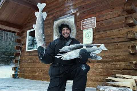 The Bite is ON in the Bitter Cold | Cabin Trip at 40 Below