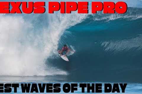 Lexus Pipe Pro Best Rides Of Day 1 (4K Raw) Excellent Rides