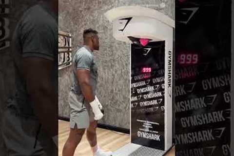 Francis Ngannou DESTROYS punch machine 😳