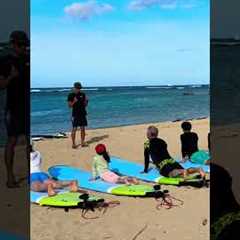 Surf lesson in Hawaii - you can do it! #hawaii #shorts #surfing #ocean