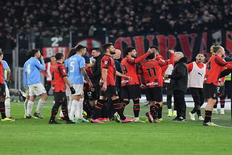 Lazio vs. AC Milan: Chaos Ensues as Lazio Finish with Eight Men