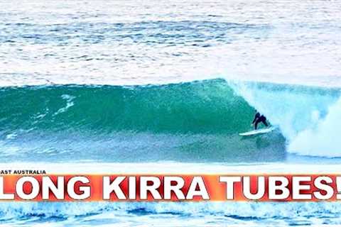 Surfing Pumping Long Kirra Tubes! Mick fanning, Parko, Dingo & Co!