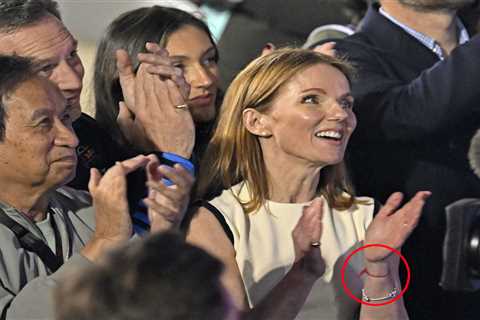 'Spiritual' Geri Halliwell Wears Bracelet to 'Ward Off Evil' Beside Scandal-Hit Hubby Christian..