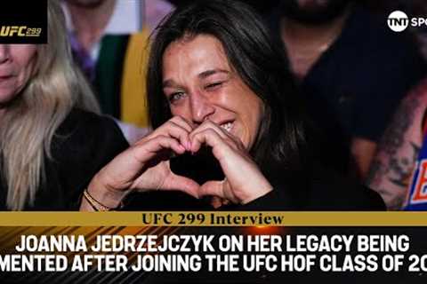 DREAM COME TRUE! 😁 Joanna Jedrzejczyk emotional after joining UFC Hall of Fame Class of 2024 🙌