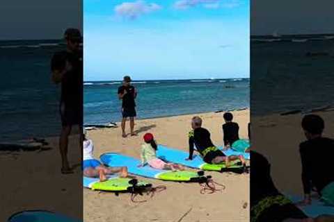 Surf lesson in Hawaii - you can do it! #hawaii #shorts #surfing #ocean