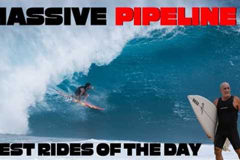 SURFING MASSIVE PIPELINE (4K Raw) Full Day