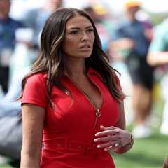 Golf Wag Paulina Gretzky turns heads on the fairway as she stuns in glam red dress ahead of Masters ..