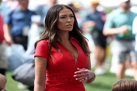 Golf Wag Paulina Gretzky turns heads on the fairway as she stuns in glam red dress ahead of Masters ..