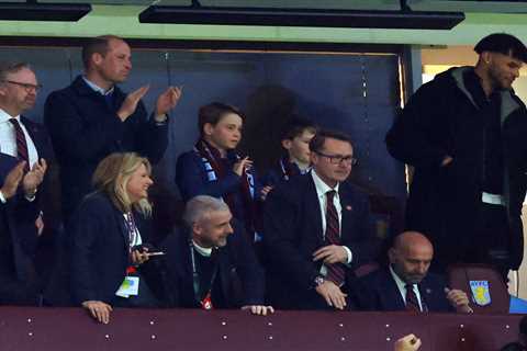 Prince George cheers Aston Villa with Prince William after Kate's cancer reveal