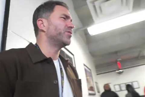 Eddie Hearn in Bizarre Clash with Ryan Garcia's Dad After Victory