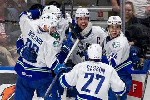 Wouters sends Canucks to series win over Eagles | TheAHL.com