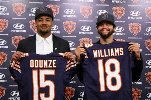 Bears Fans Get First Glimpse Of Caleb Williams, Rome Odunze In Full Uniform