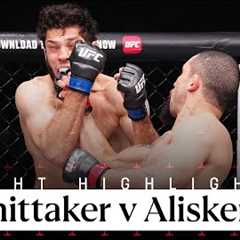 VICIOUS KNOCKOUT 🤯  Robert Whittaker vs Ikram Aliskerov  UFC Saudi Arabia Highlights 🇸🇦