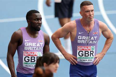 GB sprint relay men crash out of the Euro Champs