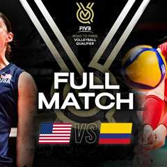USA vs  COL – Paris 2024 Olympic Qualification Tournament | Full Match – Volleyball