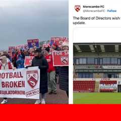 Morecambe board of directors give update on club’s situation with fans keeping hopeful