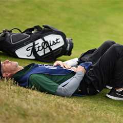 Scottie Scheffler’s caddie forced to lie down DURING world No1’s round after falling ‘really sick’..