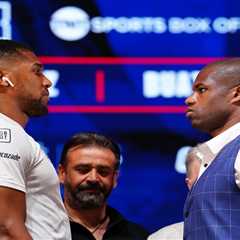 Eddie Hearn told to calm down by Daniel Dubois in tense exchange