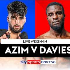 ADAM AZIM VS OHARA DAVIES!  Live Weigh-In 💪