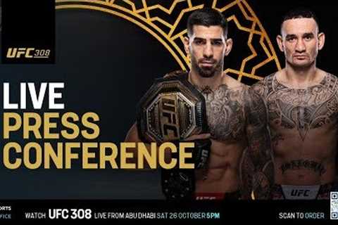 LIVE: UFC 308 Press Conference: Ilia Topuria vs. Max Holloway 🏆 🇦🇪