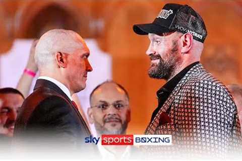 The FIRST face-off ahead of Usyk vs Fury rematch! 🔥