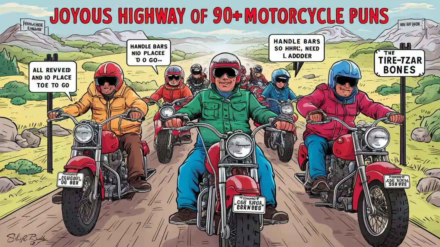 Exploring the Joyous Highway of 90+ Motorcycle Puns - Crack Up Puns