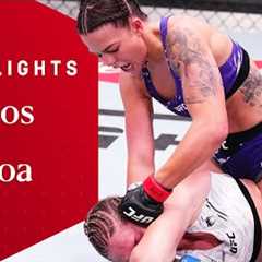 HISTORIC AMERICANA FINISH! 😮‍💨  Luana Santos vs Tainara Lisboa  UFC Fight Night Highlights