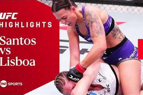 HISTORIC AMERICANA FINISH! 😮‍💨  Luana Santos vs Tainara Lisboa  UFC Fight Night Highlights