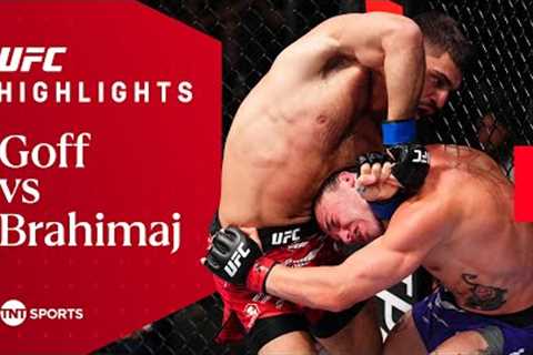NASTY GUILLOTINE CHOKE 😰  Billy Ray Goff vs Ramiz Brahimaj  UFC Fight Night Highlights
