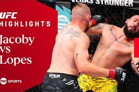 FEROCIOUS KNOCKOUT! 🔥  Dustin Jacoby vs Bruno Lopes  UFC Fight Night Highlights